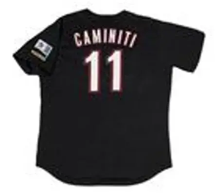 KEN CAMINITI Houston Astros 2000 Majestic Throwback Alternate Baseball Jersey 