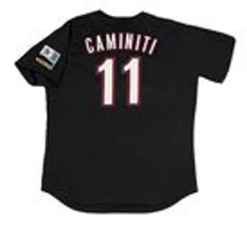KEN CAMINITI Houston Astros 2000 Majestic Throwback Alternate Baseball Jersey 