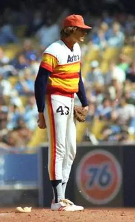 KEN FORSCH Houston Astros 1980 Majestic Cooperstown Throwback Baseball Jersey 