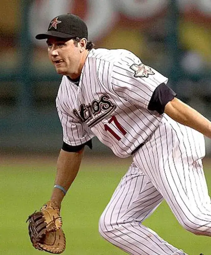 LANCE BERKMAN Houston Astros 2004 Majestic Throwback Home Baseball Jersey 