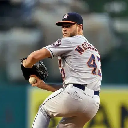 LANCE McCULLERS Houston Astros Majestic Away Baseball Jersey 