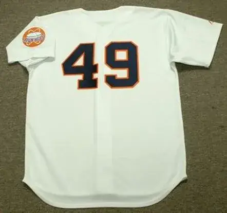 LARRY DIERKER Houston Astros 1960’s Majestic Cooperstown Home Jersey 
