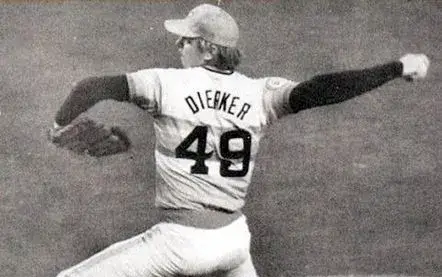 LARRY DIERKER Houston Astros 1976 Majestic Cooperstown Home Baseball Jersey 