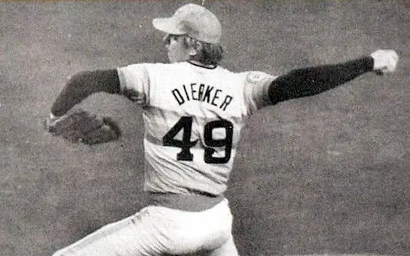 LARRY DIERKER Houston Astros 1976 Majestic Cooperstown Home Baseball Jersey 