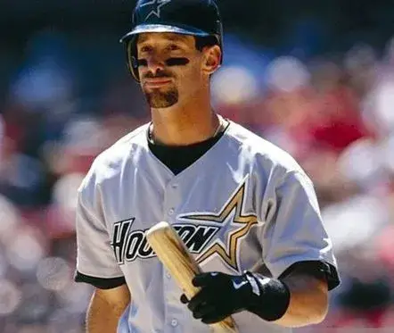 LUIS GONZALEZ Houston Astros 1997 Majestic Throwback Away Baseball Jersey 