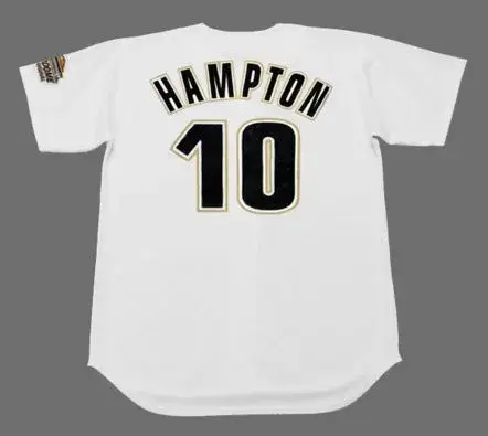 MIKE HAMPTON Houston Astros 1994 Home Majestic Baseball Throwback Jersey 