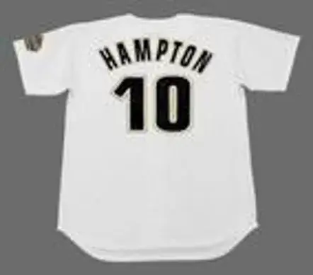 MIKE HAMPTON Houston Astros 1994 Home Majestic Baseball Throwback Jersey 