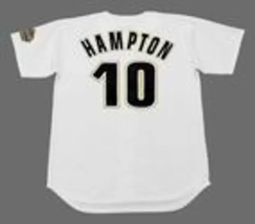 MIKE HAMPTON Houston Astros 1994 Home Majestic Baseball Throwback Jersey 