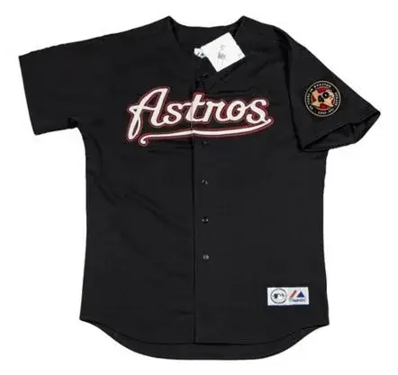 MOISES ALOU Houston Astros 2001 Alternate Majestic Baseball Throwback Jersey