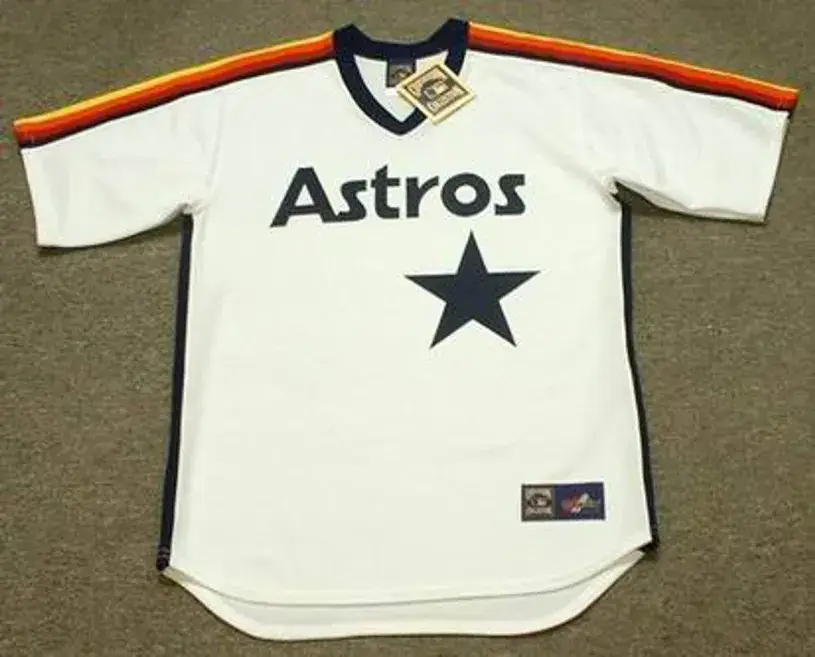 NOLAN RYAN Houston Astros 1986 Majestic Cooperstown Throwback Baseball Jersey