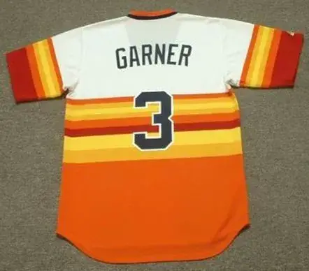 PHIL GARNER Houston Astros 1980’s Majestic Cooperstown Throwback Baseball Jersey 