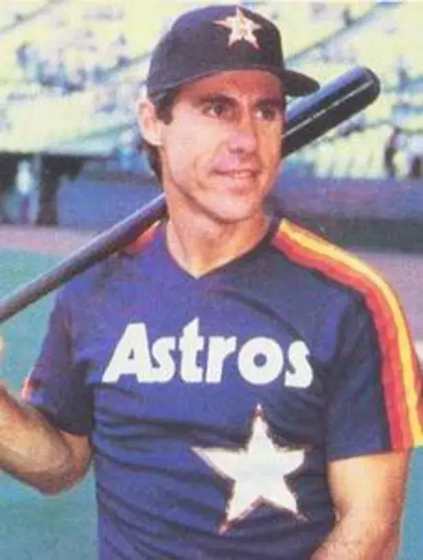PHIL GARNER Houston Astros 1980’s Majestic Cooperstown Throwback Baseball Jersey 