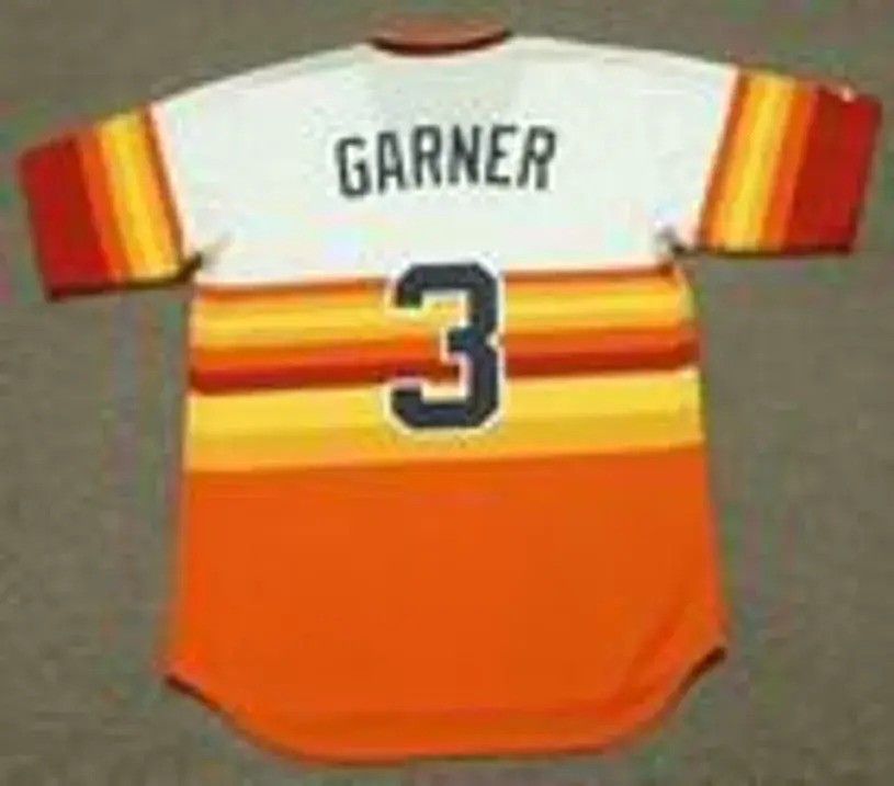 PHIL GARNER Houston Astros 1980’s Majestic Cooperstown Throwback Baseball Jersey 
