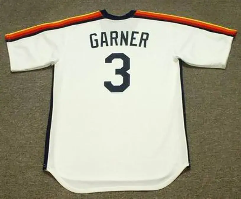 PHIL GARNER Houston Astros 1986 Majestic Cooperstown Throwback Baseball Jersey 