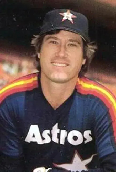 RAY KNIGHT Houston Astros 1984 Majestic Cooperstown Throwback Baseball Jersey 