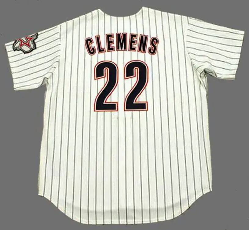 ROGER CLEMENS Houston Astros 2004 Majestic Throwback Home Baseball Jersey 