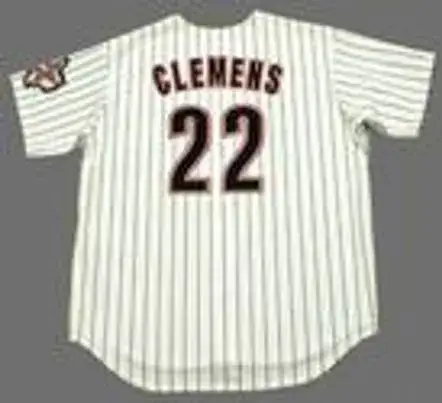 ROGER CLEMENS Houston Astros 2004 Majestic Throwback Home Baseball Jersey 