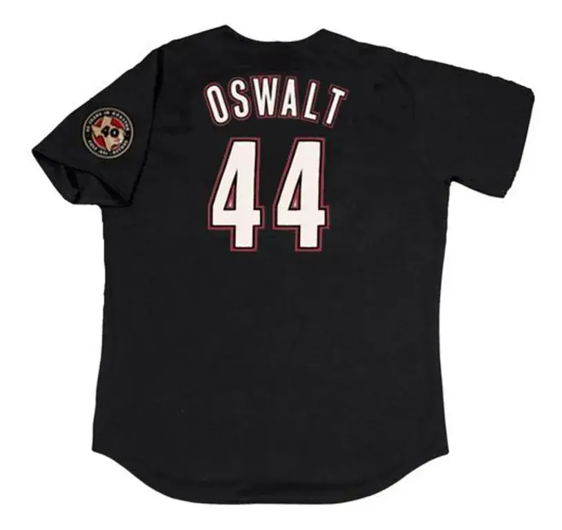 ROY OSWALT Houston Astros 2001 Alternate Majestic Baseball Throwback Jersey 