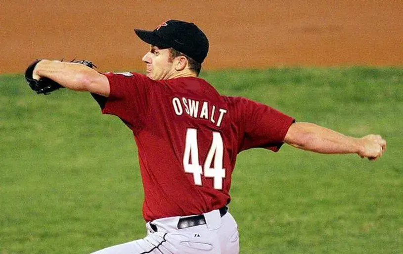 ROY OSWALT Houston Astros 2001 Alternate Majestic Baseball Throwback Jersey 