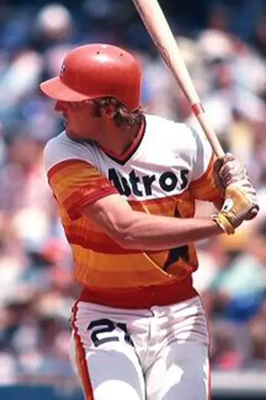 TERRY PUHL Houston Astros 1980 Majestic Cooperstown Throwback Baseball Jersey 
