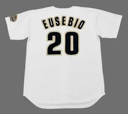 TONY EUSEBIO Houston Astros 1994 Home Majestic Baseball Throwback Jersey 