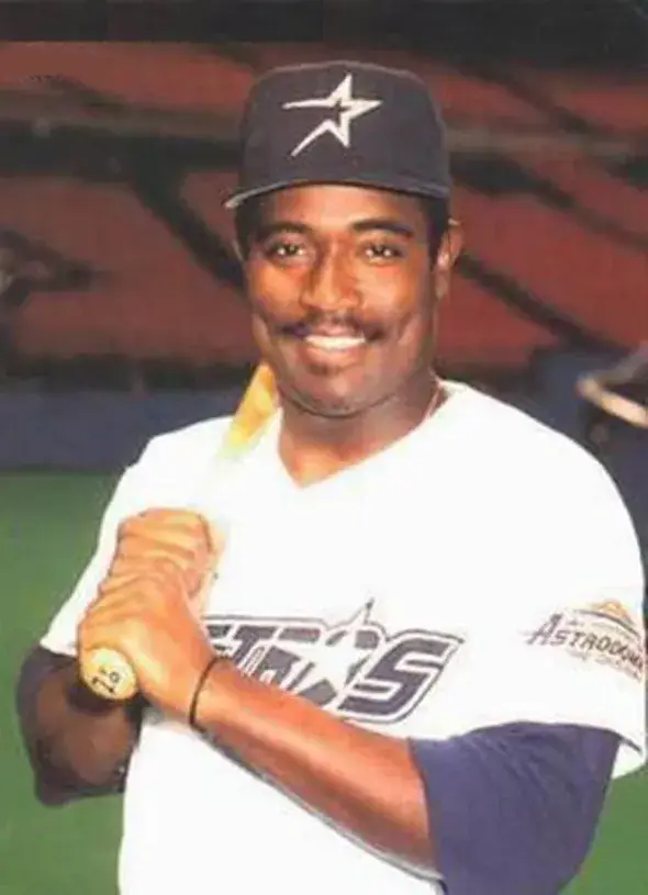 TONY EUSEBIO Houston Astros 1994 Home Majestic Baseball Throwback Jersey 