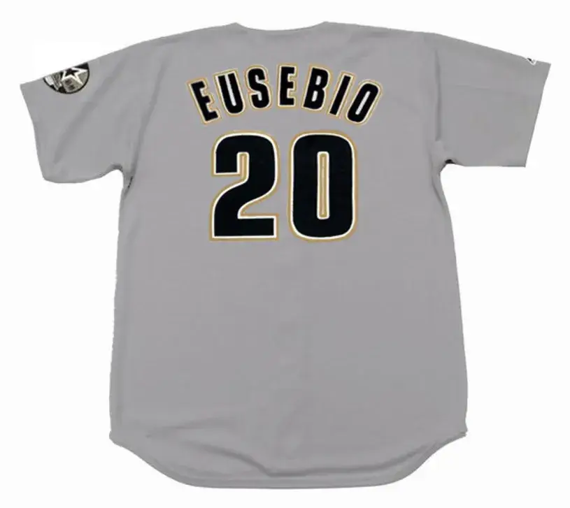 TONY EUSEBIO Houston Astros 1999 Away Majestic Baseball Throwback Jersey 