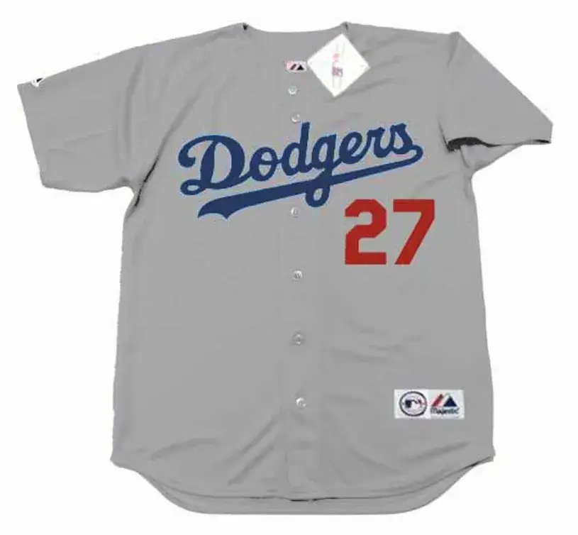 WILLIE CRAWFORD Los Angeles Dodgers 1974 Away Majestic Throwback Baseball Jersey