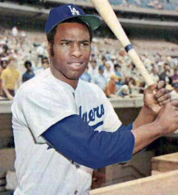 WILLIE CRAWFORD Los Angeles Dodgers 1974 Away Majestic Throwback Baseball Jersey 