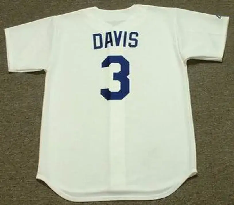 WILLIE DAVIS Los Angeles Dodgers 1960’s Majestic Cooperstown Throwback Home Jersey 