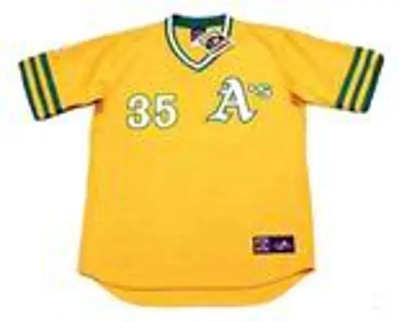 VIDA BLUE Oakland Athletics 1972 Majestic Cooperstown Throwback Baseball Jersey 