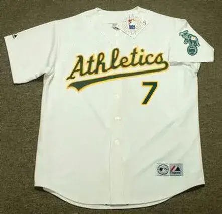 WALT WEISS Oakland Athletics 1989 Home Majestic Baseball Throwback Jersey
