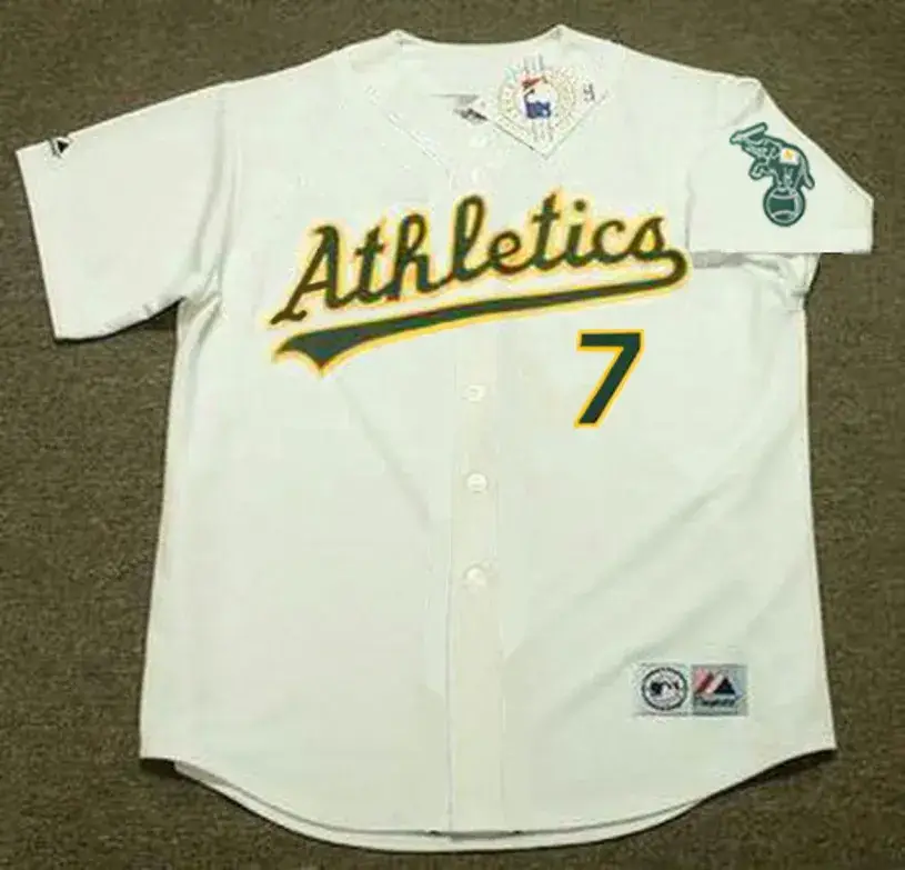 WALT WEISS Oakland Athletics 1989 Home Majestic Baseball Throwback Jersey