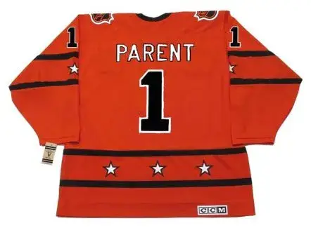 BERNIE PARENT 1975 CCM Throwback NHL “All Star” Hockey Jersey 