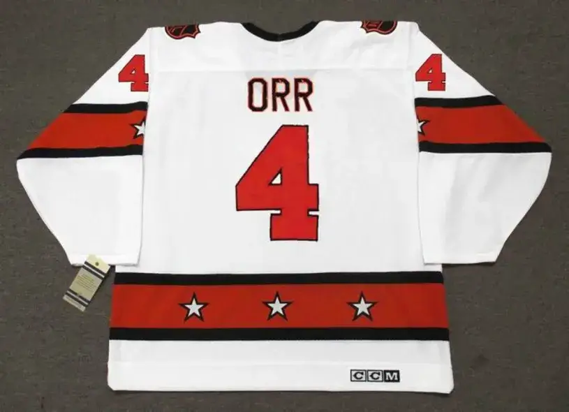 BOBBY ORR 1973 CCM Vintage Throwback NHL “All Star” Hockey Jersey 