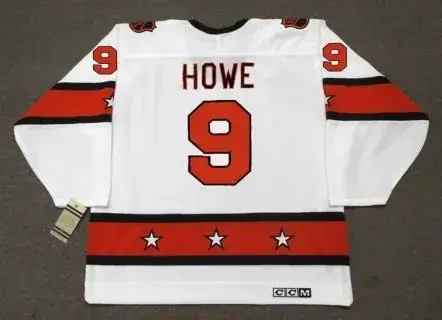 GORDIE HOWE 1980 CCM Vintage Throwback NHL “All Star” Hockey Jersey 