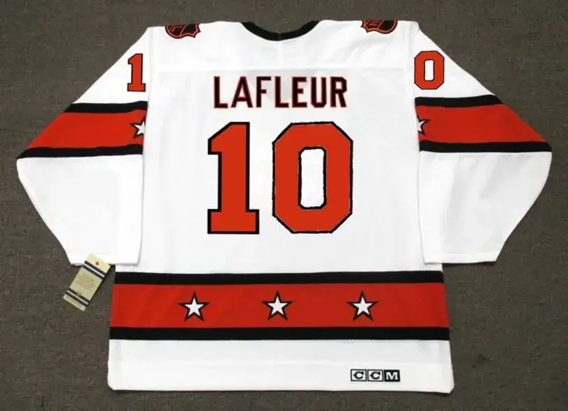 GUY LAFLEUR 1980 CCM Vintage Throwback NHL “All Star” Hockey Jersey 