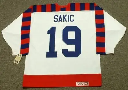JOE SAKIC 1992 Wales “All Star” CCM Vintage NHL Jersey 
