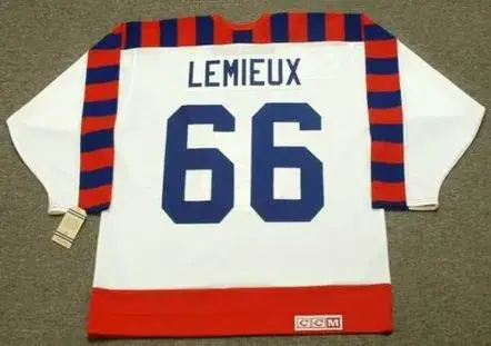 MARIO LEMIEUX 1992 Wales “All Star” CCM Vintage NHL Throwback Jersey 