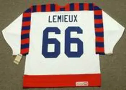MARIO LEMIEUX 1992 Wales “All Star” CCM Vintage NHL Throwback Jersey 