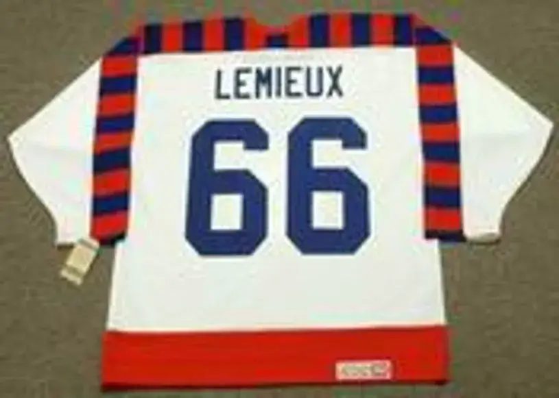MARIO LEMIEUX 1992 Wales “All Star” CCM Vintage NHL Throwback Jersey 