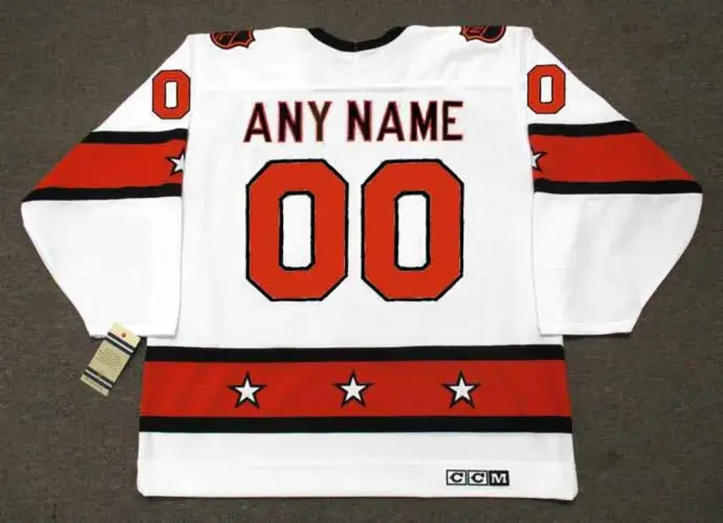 NHL 1970’s “All Star” CCM Throwback White Jersey Customized “Any Name & Number(s)” 