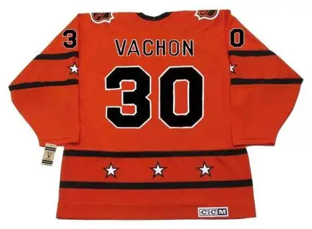 ROGIE VACHON 1973 CCM Vintage Throwback NHL “All Star” Hockey Jersey 