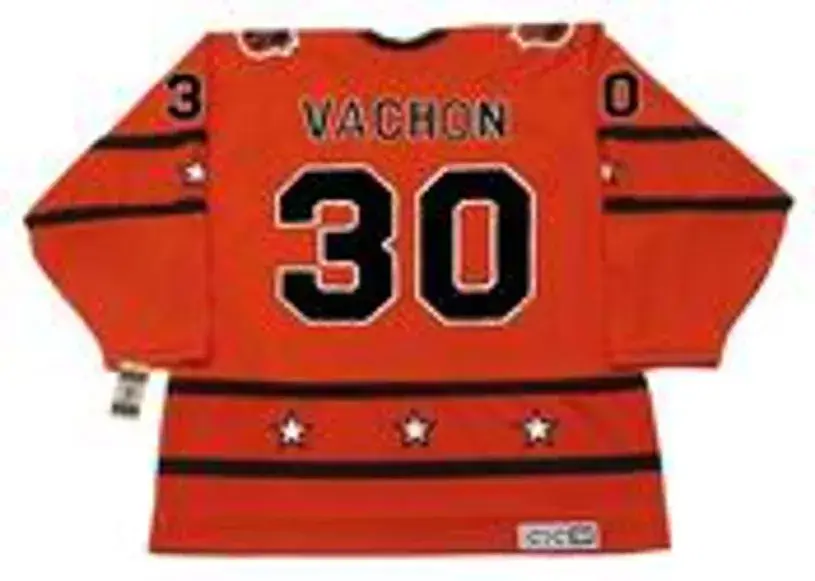 ROGIE VACHON 1973 CCM Vintage Throwback NHL “All Star” Hockey Jersey 