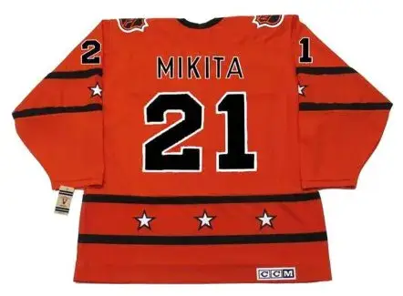 STAN MIKITA 1973 CCM Vintage Throwback NHL “All Star” Hockey Jersey 