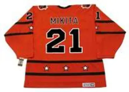 STAN MIKITA 1973 CCM Vintage Throwback NHL “All Star” Hockey Jersey 