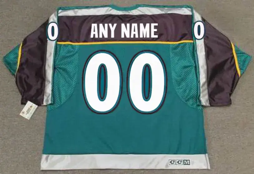 ANAHEIM MIGHTY DUCKS 1990’s CCM Alternate Jersey Customized “Any Name & Number(s)” 