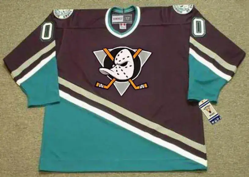 ANAHEIM MIGHTY DUCKS 1990’s CCM Throwback Away Jersey Customized “Any Name & Number(s)”
