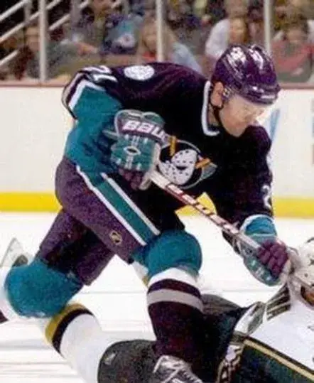 DAN BYLSMA Anaheim Mighty Ducks 2003 Away CCM NHL Vintage Throwback Jersey 