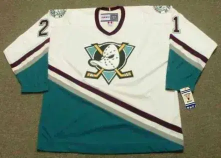 DAN BYLSMA Anaheim Mighty Ducks 2003 Home CCM NHL Vintage Throwback Jersey